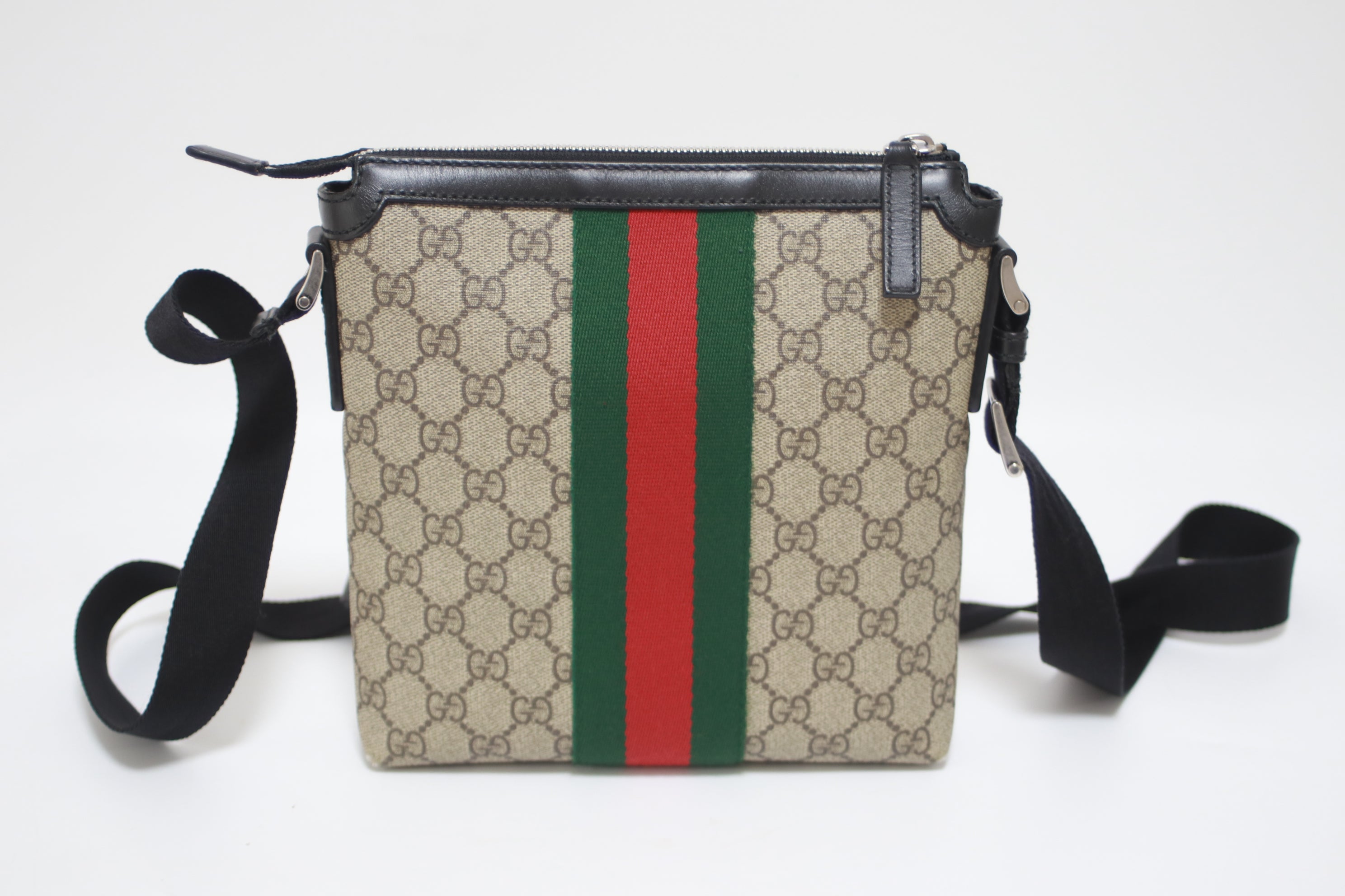 Gucci Slim Web Crossbody Shoulder Bag Used