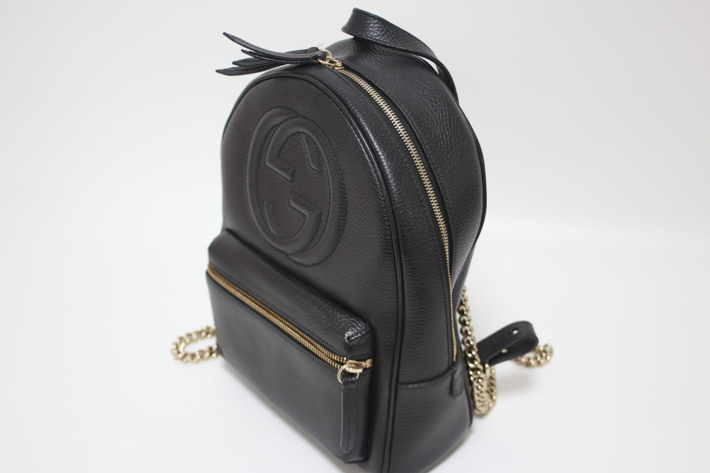 Gucci soho Small Backpack Black Used (7769)
