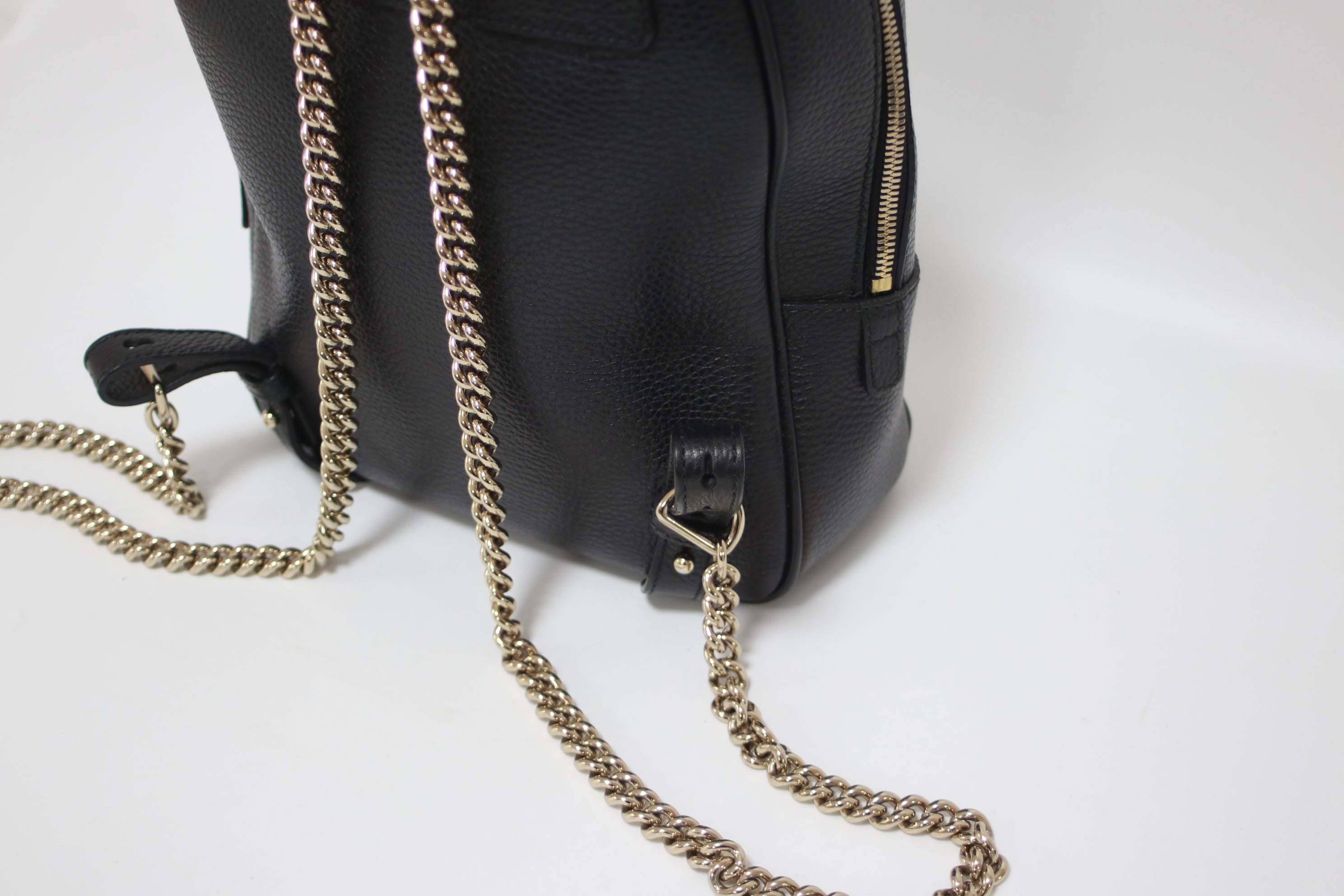 Gucci soho Small Backpack Black Used (7769)