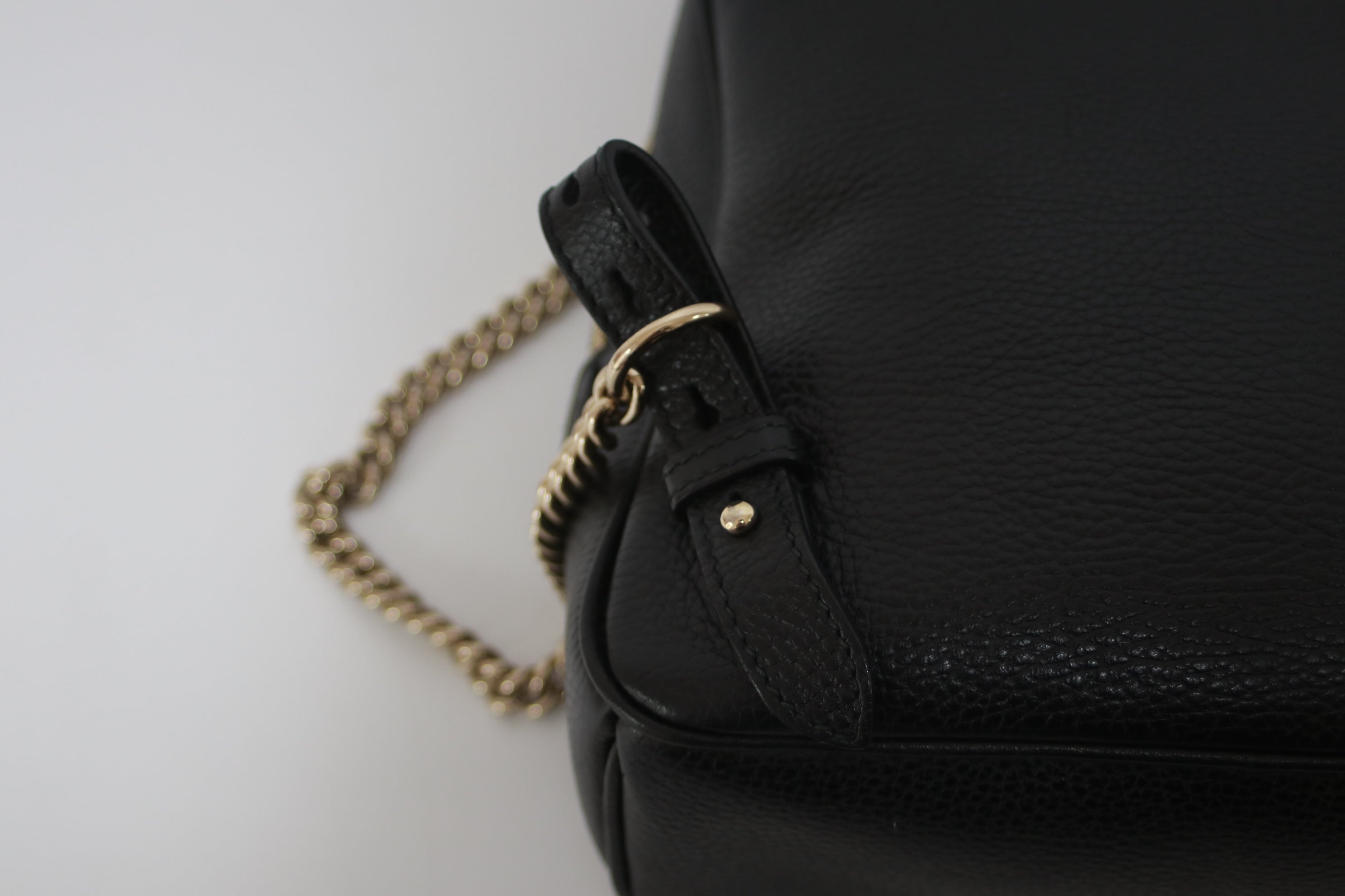 Gucci soho Small Backpack Black Used (7769)