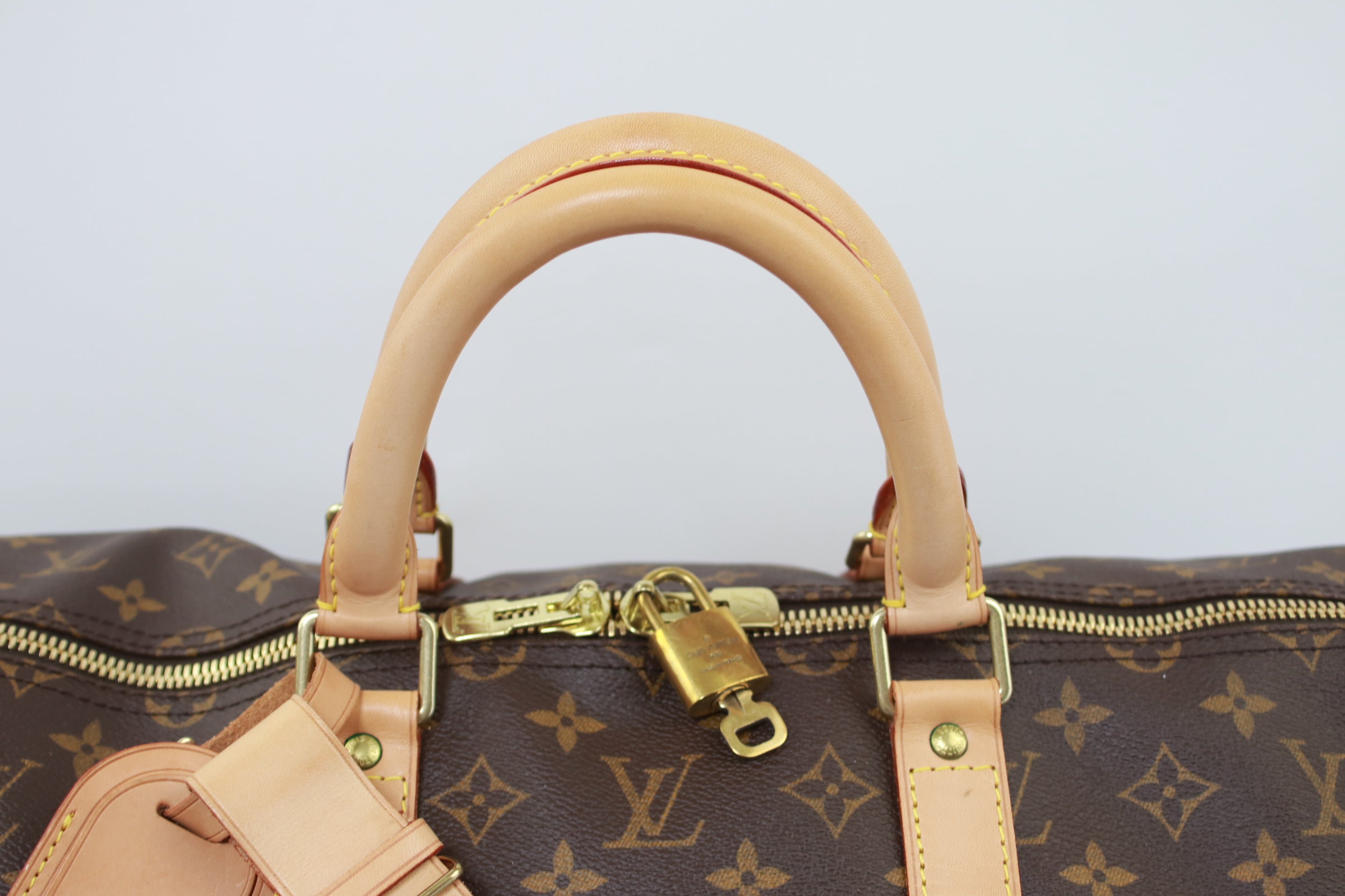 Louis Vuitton Monogram Canvas Keepall Bandouliere 55 Bag w/o Strap