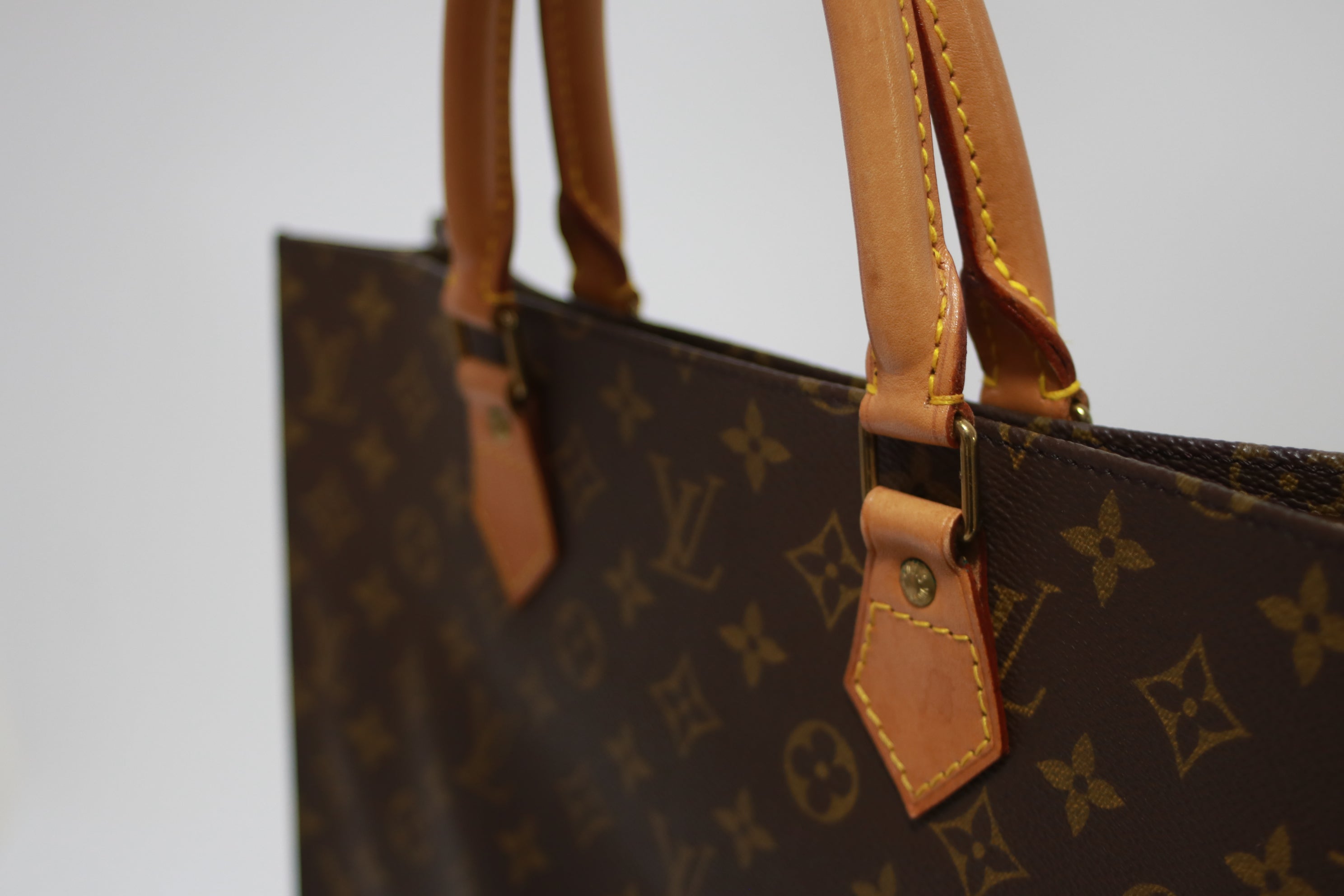 Louis Vuitton Sac Plat Tote Bag Used (7776)