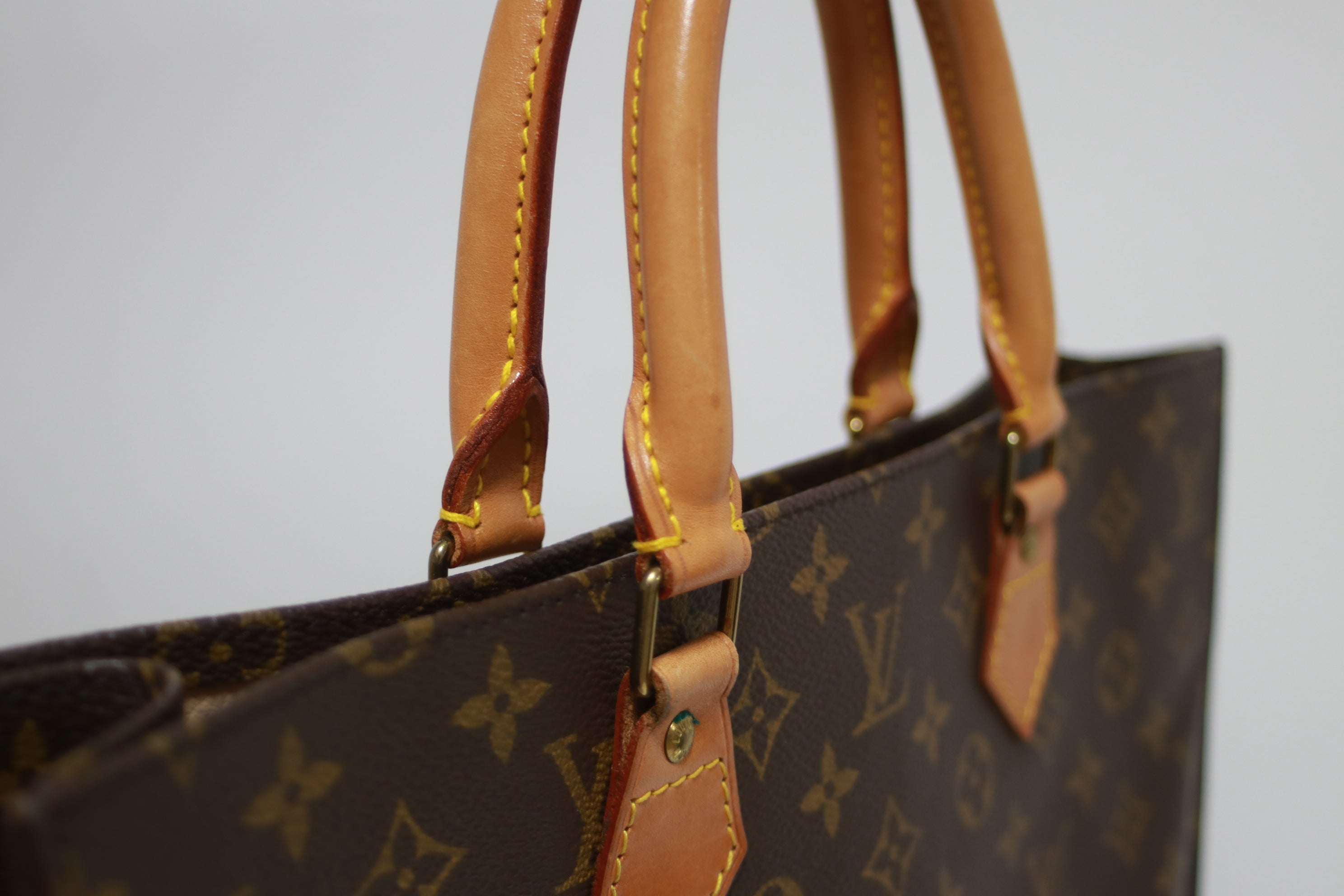 Louis Vuitton Sac Plat Tote Bag Used (7776)