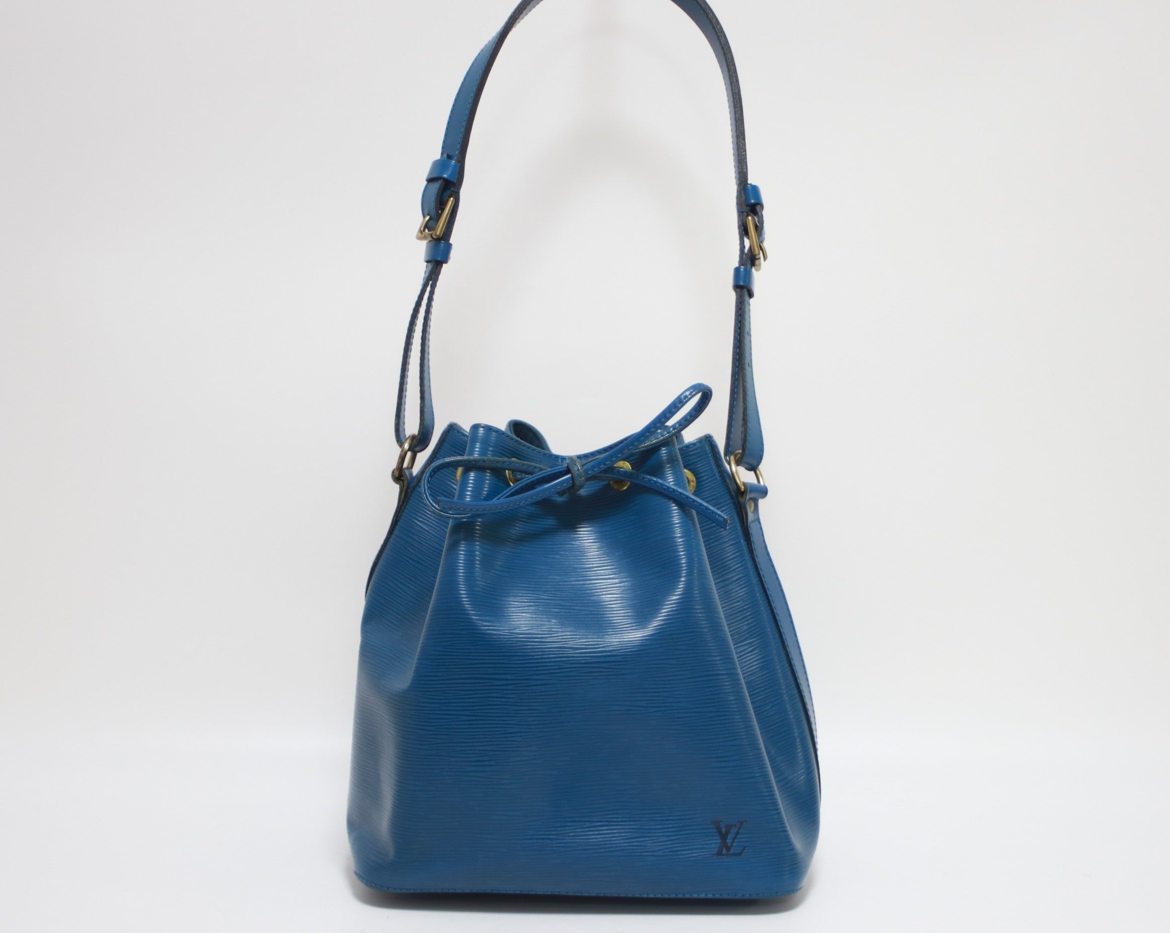Louis Vuitton Epi Noe PM Soulder Bag Blue Used (7785)