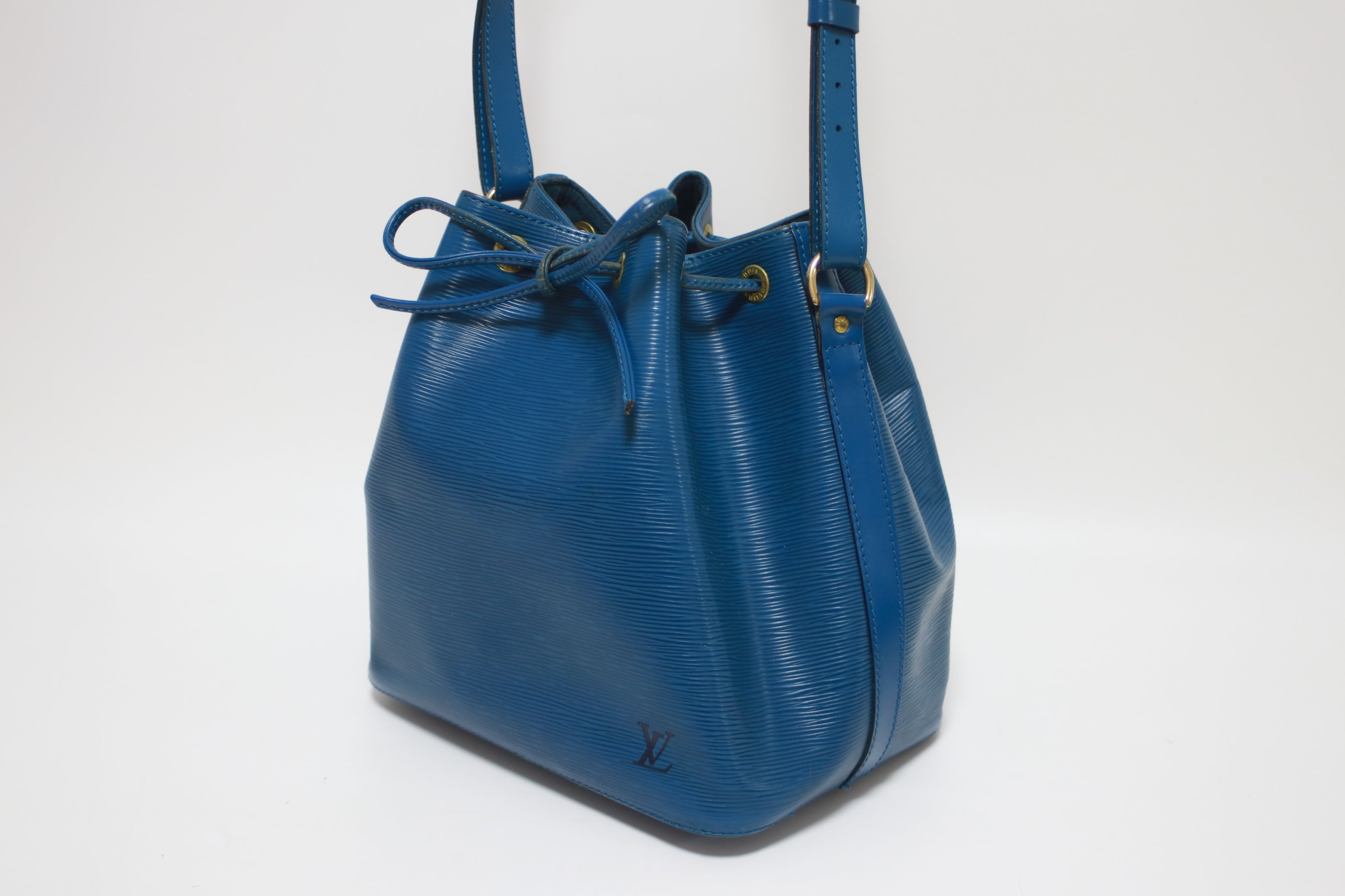 Louis Vuitton Epi Noe PM Soulder Bag Blue Used (7785)