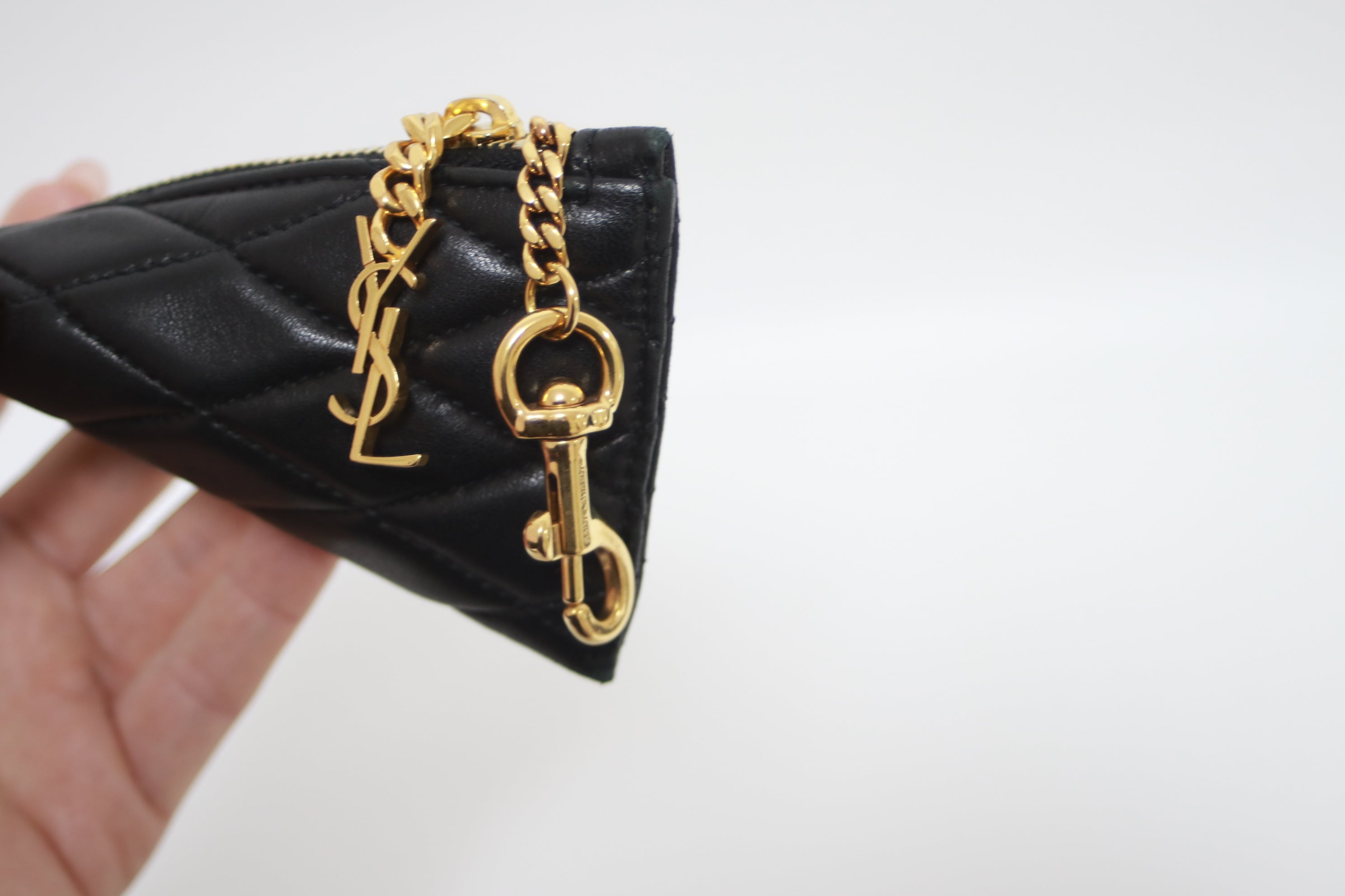 YSL Small Pouch and Key holder Used (7388)