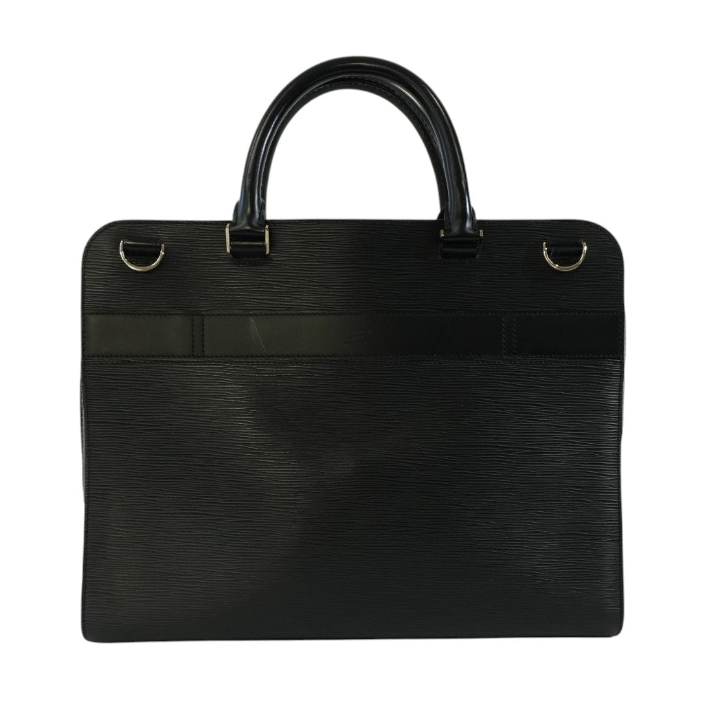 Pre-owned Louis Vuitton Epi Briefcase Handbag Black