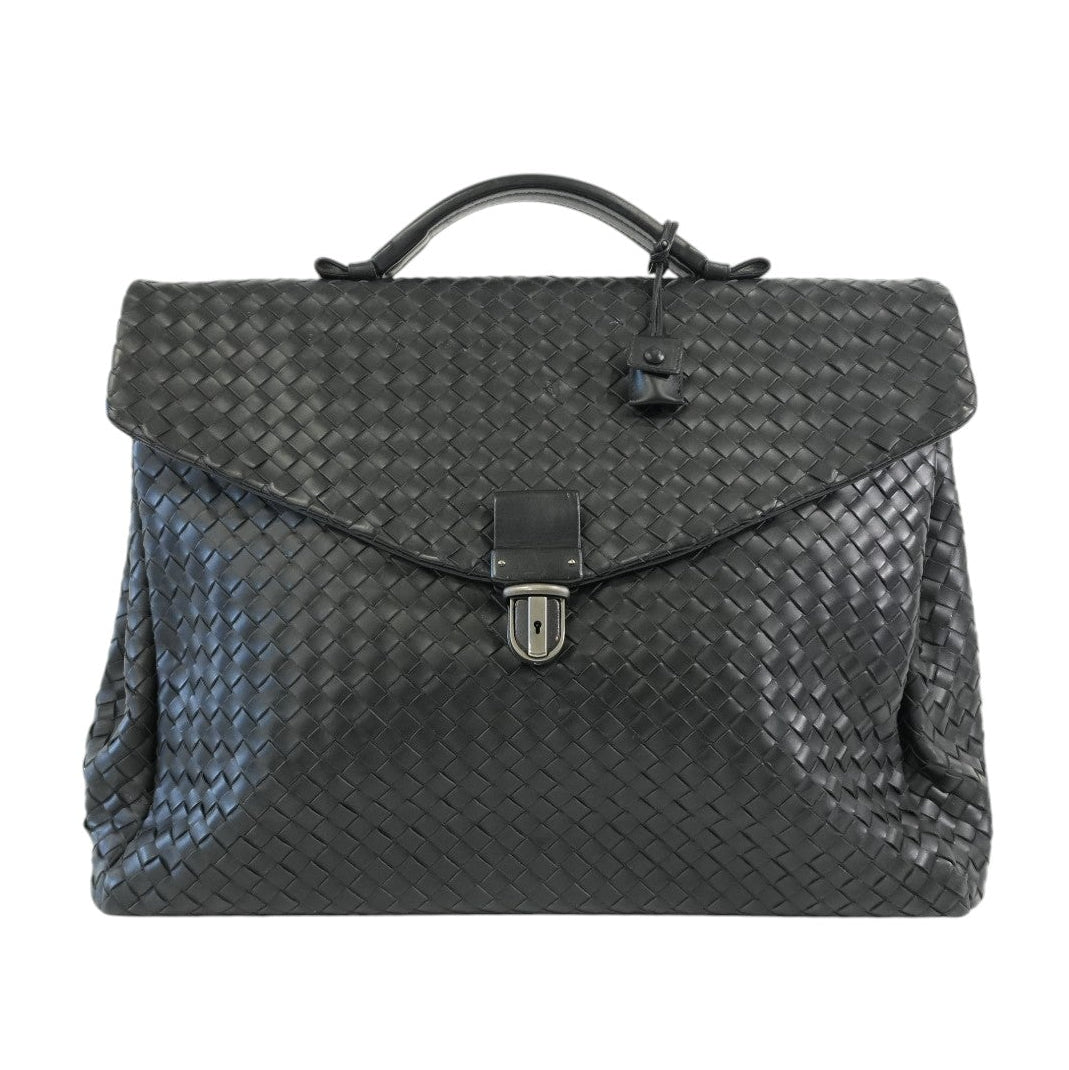 Pre-owned Bottega Briefcase Black
