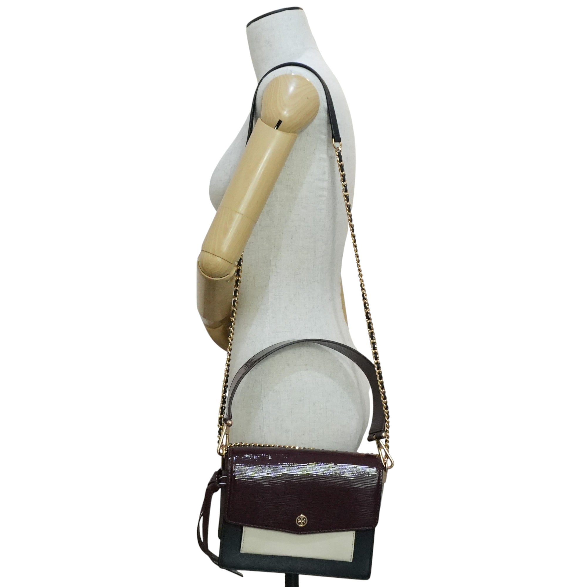 Pre-owned Tory Burch Two Way Shoulder Bag Tricolor