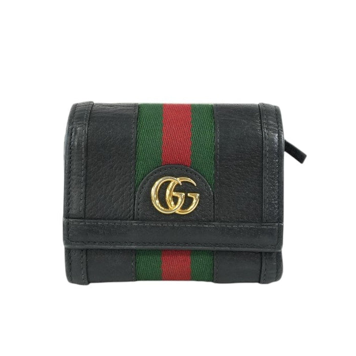 Pre-owned Gucci Trifold Wallet Black
