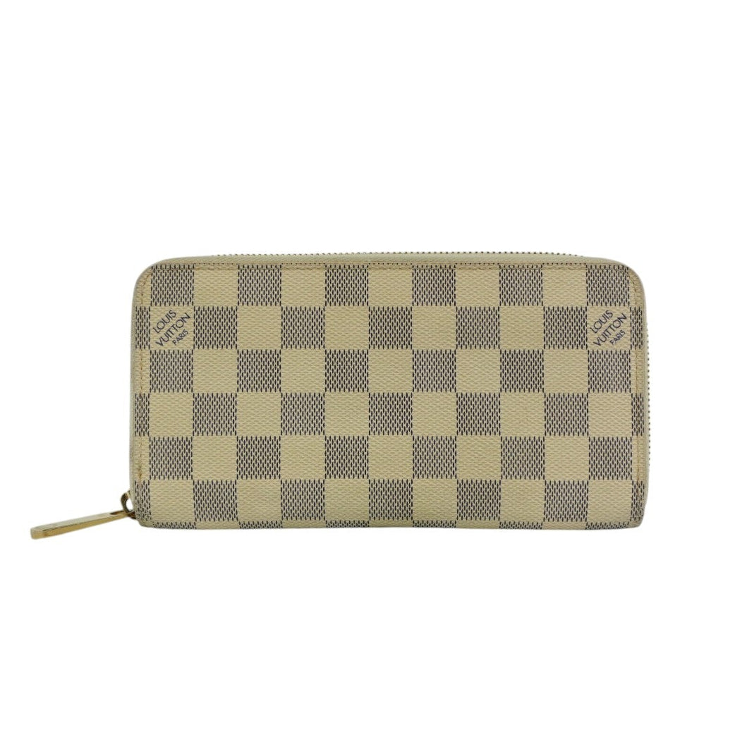 Pre-owned Louis Vuitton Damier Azur Zippy Wallet