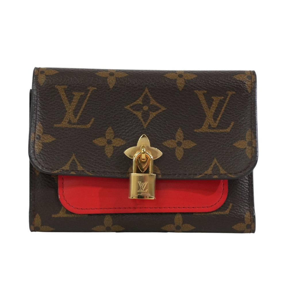 Pre-owned Louis Vuitton Monogram Coquelicot Flower Compact Wallet