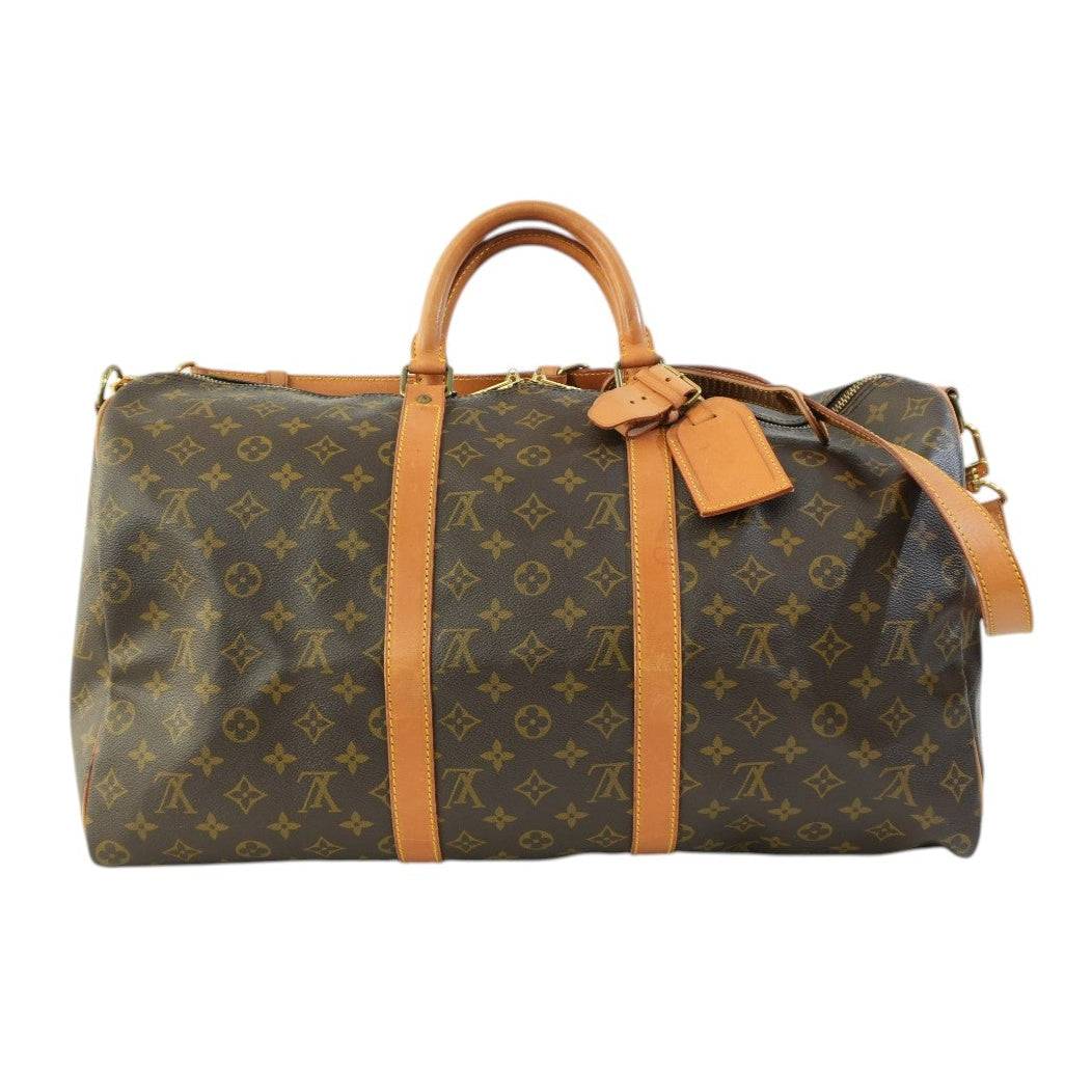 Pre-owned Louis Vuitton Monogram Keepall 50 Bandouliere Travel Bag Used
