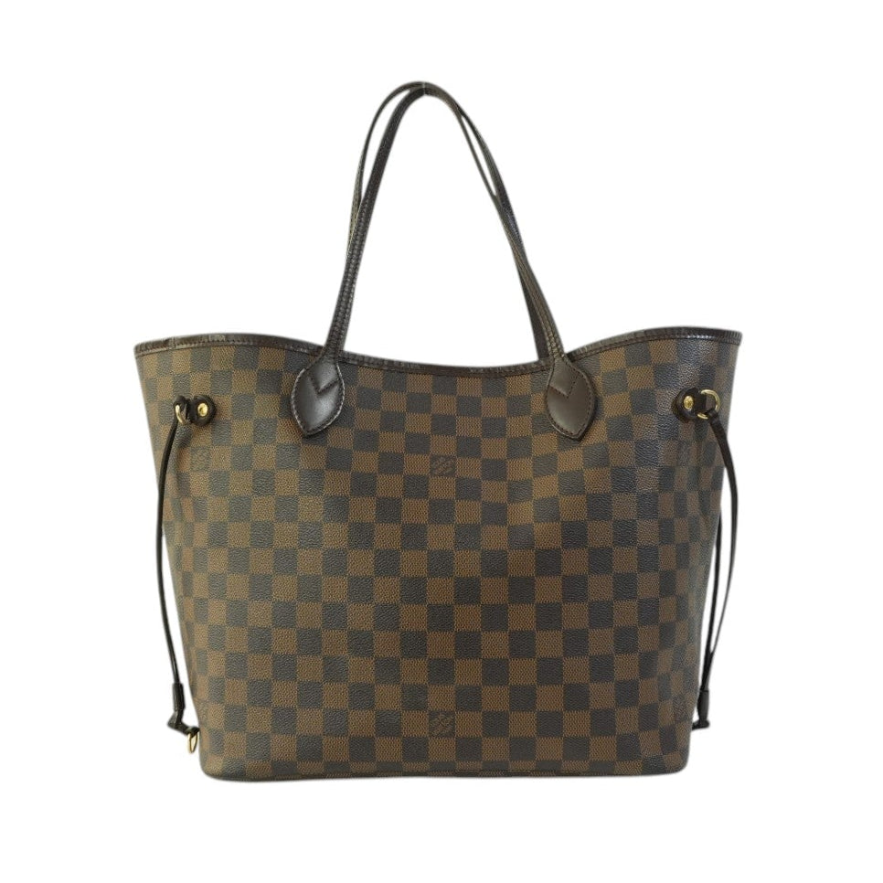 Pre-owned Louis Vuitton Damier Ebene Neverfull MM Tote Bag Used