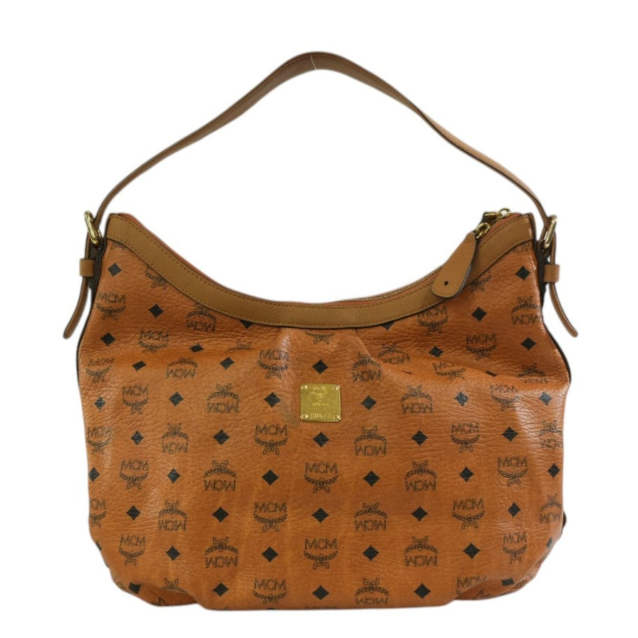 MCM Hobo Tote Bag Cognac Used