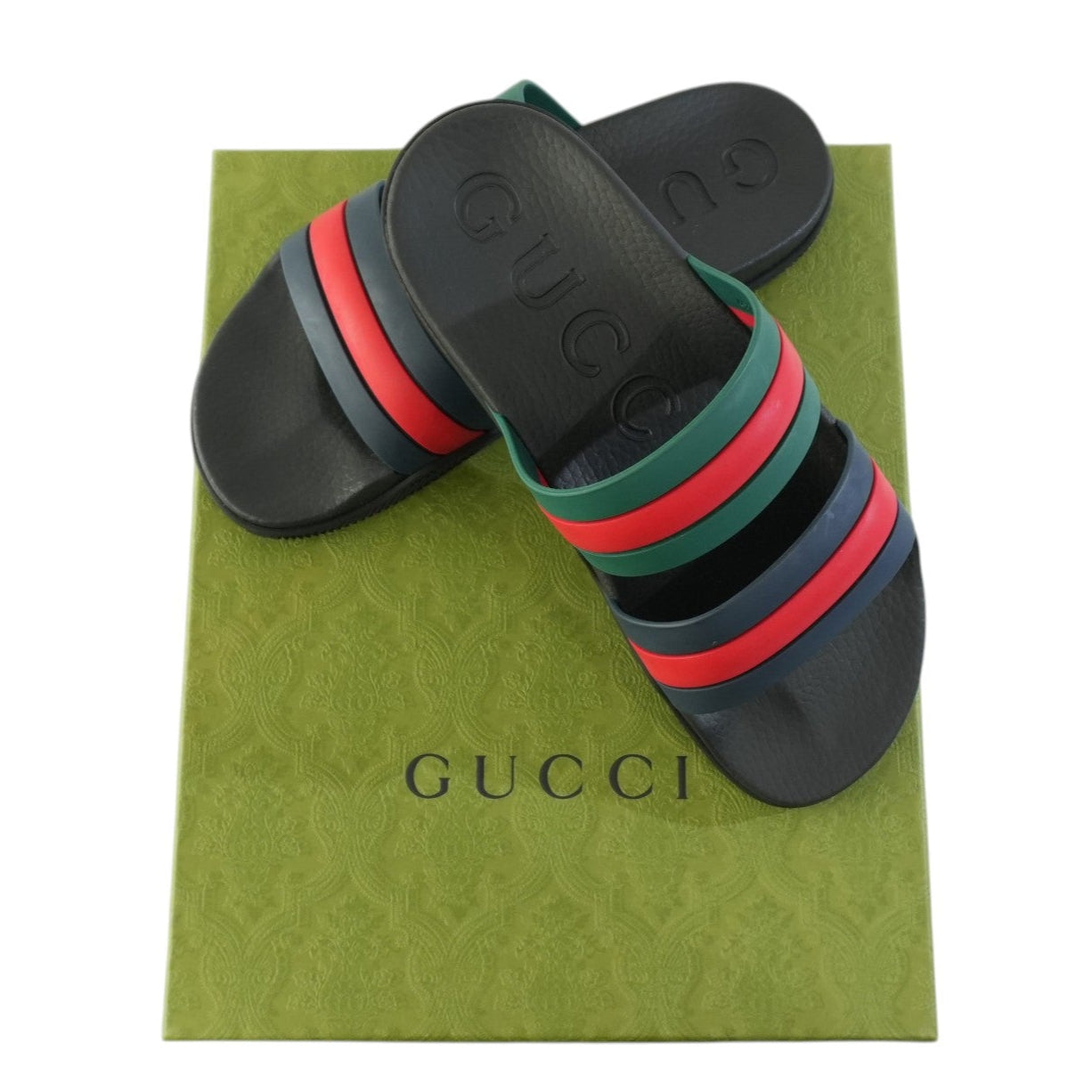 Pre-owned Gucci Sandals Size 9 Black Used