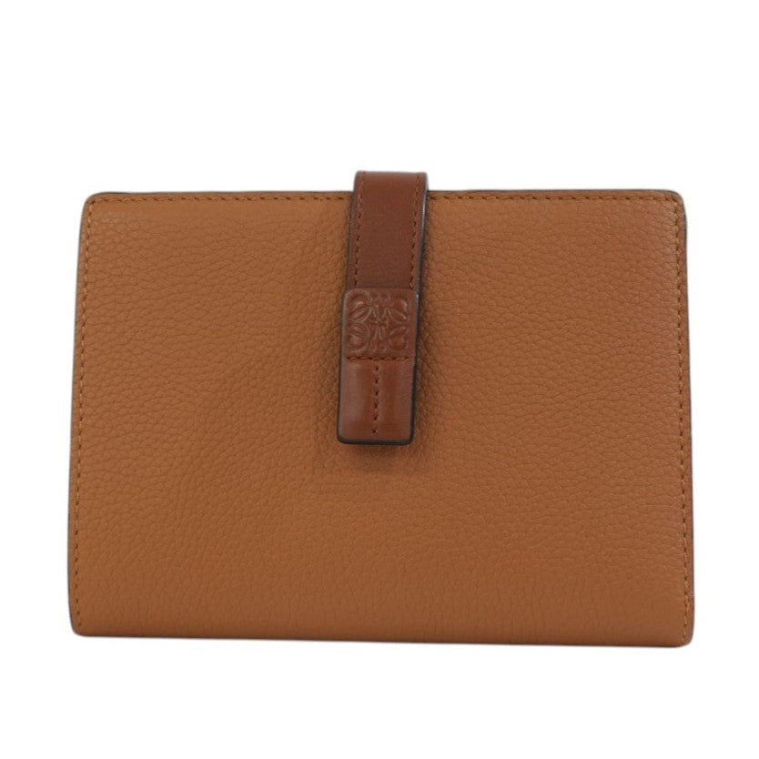 Pre-owned Loewe Leather Cover Wallet Brown Used