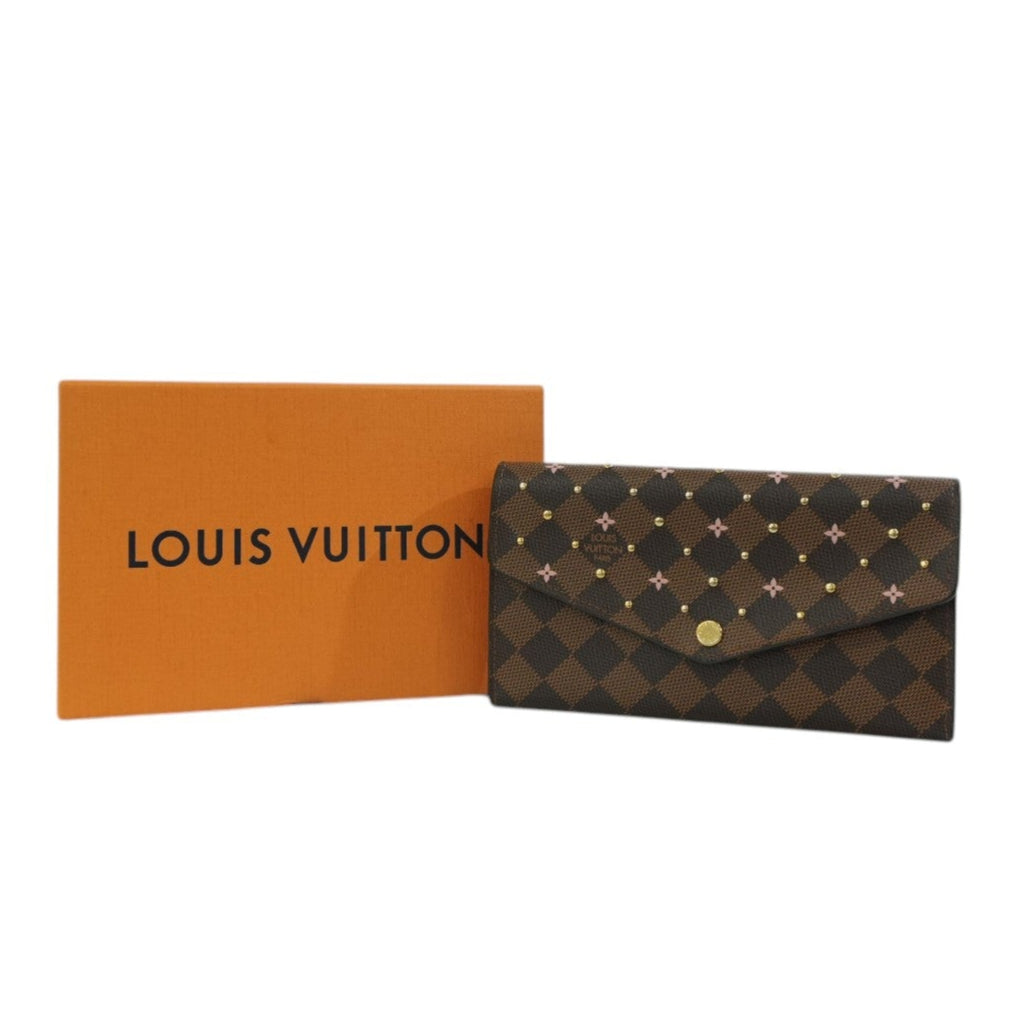 Pre-owned Louis Vuitton Monogram Sarah Wallet Flower Used