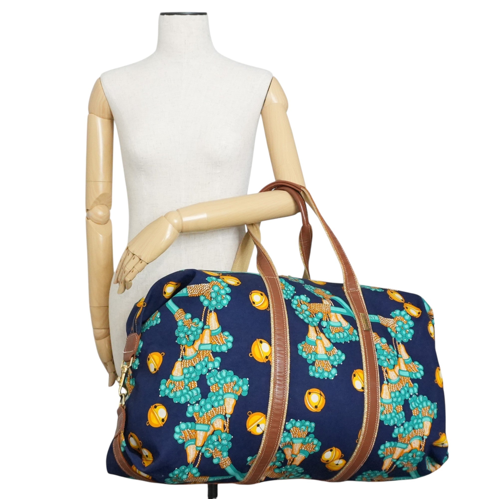 Pre-owned Loewe Fabric Travel Bag Multicolor Used
