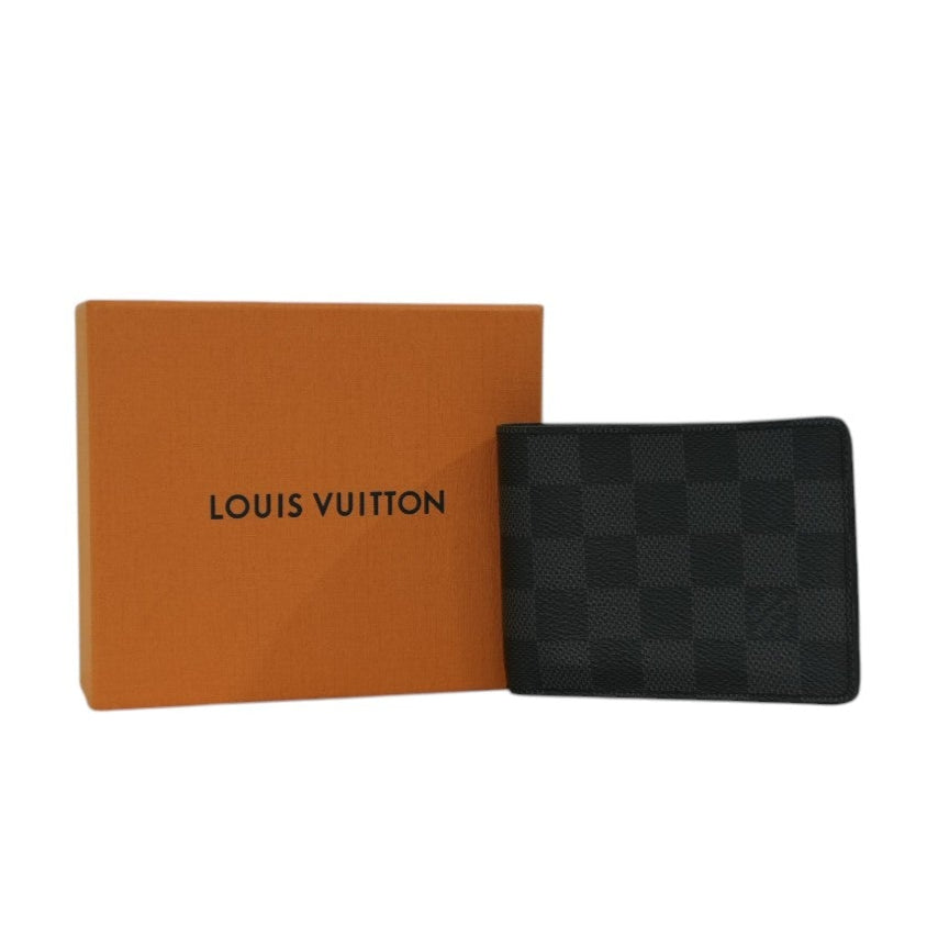 Pre-owned Louis Vuitton Damier Graphite Men's Bifold Wallet Used