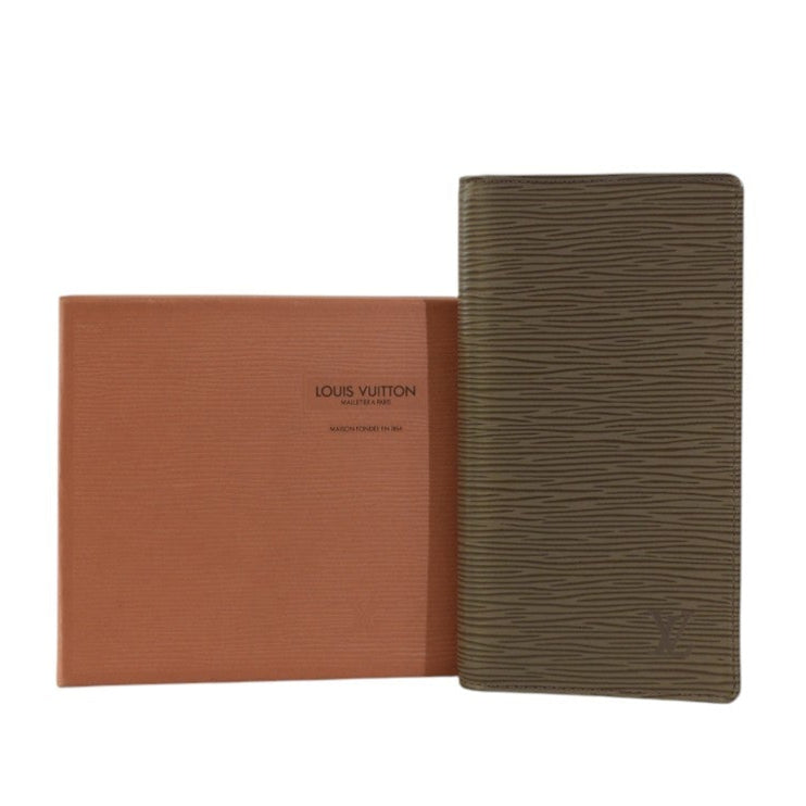 Pre-owned Louis Vuitton Epi Long Wallet Brown